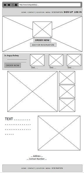Home Page (Wireframe)